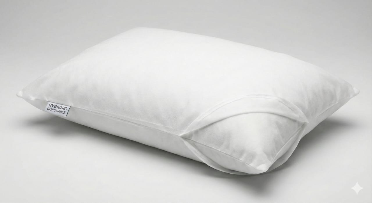 Premium Disposable Pillow Covers – Hygienic, Soft & Single-Use